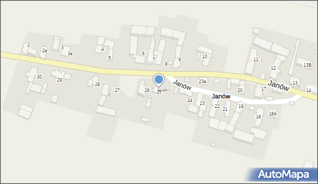 Janów, Janów, 25, mapa Janów
