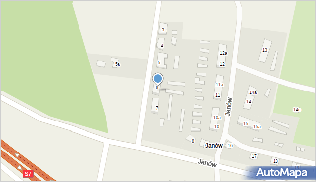 Janów, Janów, 6/2, mapa Janów