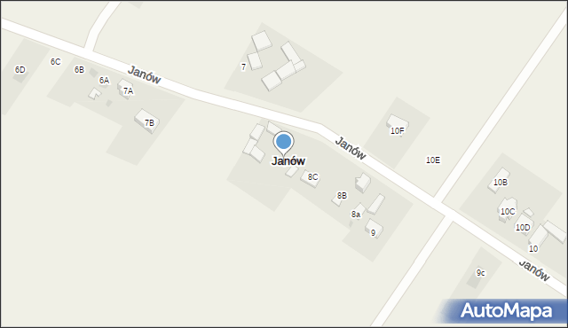 Janów, Janów, 8, mapa Janów