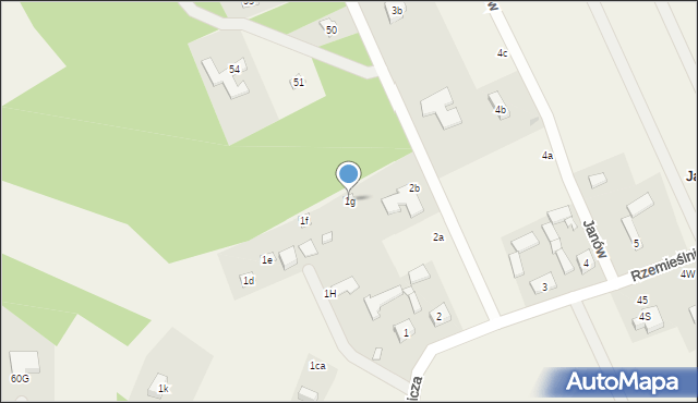 Janów, Janów, 1g, mapa Janów