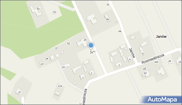 Janów, Janów, 2a, mapa Janów