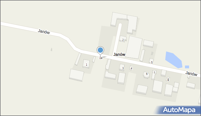 Janów, Janów, 1a, mapa Janów