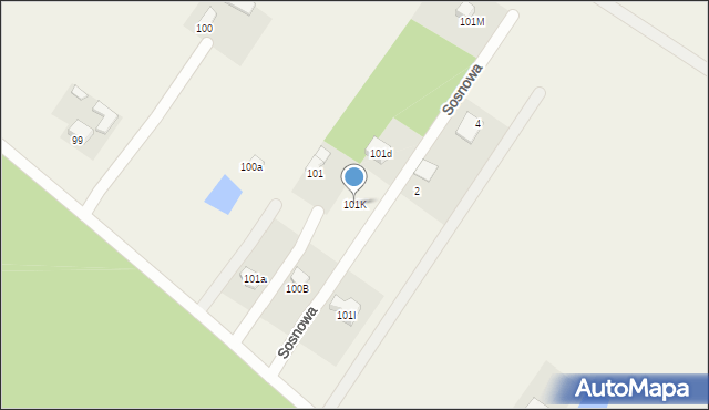 Janów, Janów, 101K, mapa Janów