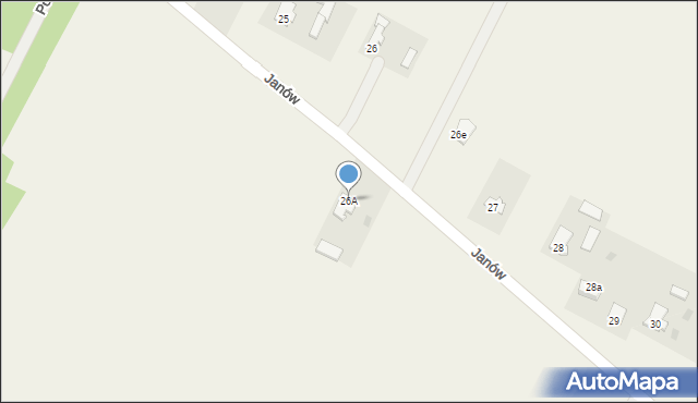 Janów, Janów, 26A, mapa Janów
