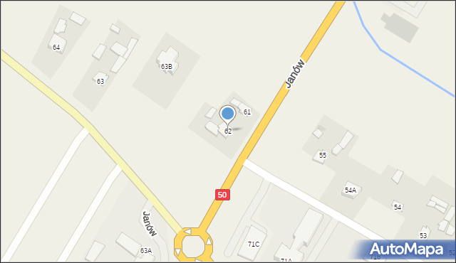 Janów, Janów, 62, mapa Janów