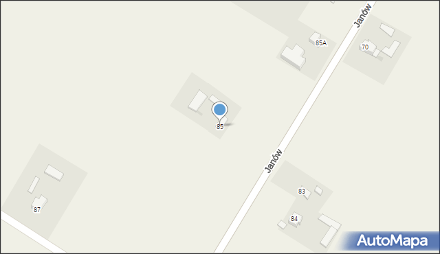 Janów, Janów, 85, mapa Janów