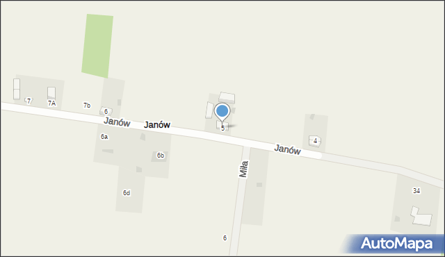 Janów, Janów, 5, mapa Janów