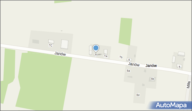 Janów, Janów, 7, mapa Janów