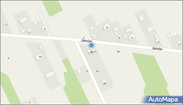 Janów, Janów, 6B, mapa Janów