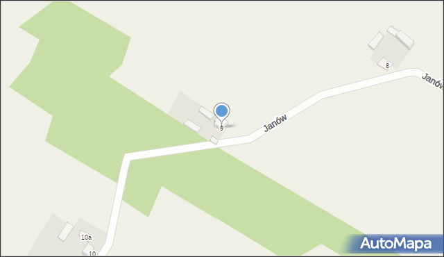 Janów, Janów, 9, mapa Janów