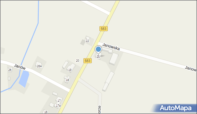 Janów, Janów, 21, mapa Janów