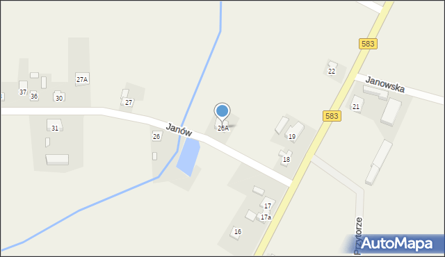 Janów, Janów, 26A, mapa Janów