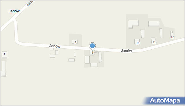 Janów, Janów, 9, mapa Janów