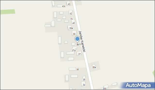 Janów Karwicki, Janów Karwicki, 38, mapa Janów Karwicki