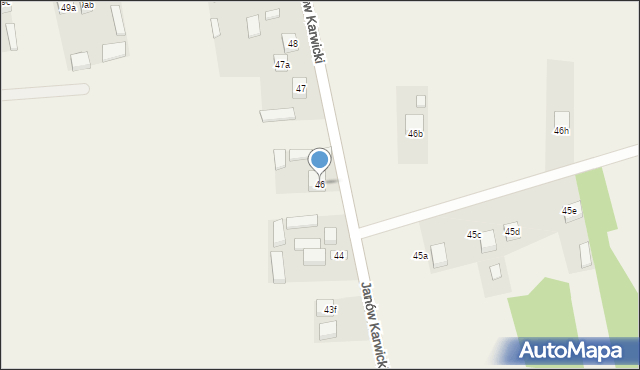 Janów Karwicki, Janów Karwicki, 46, mapa Janów Karwicki