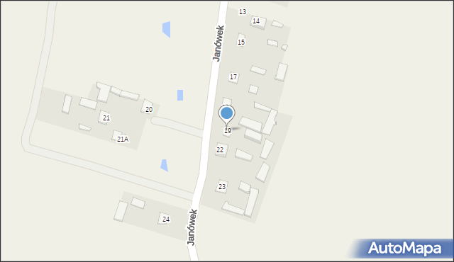 Janówek, Janówek, 19, mapa Janówek