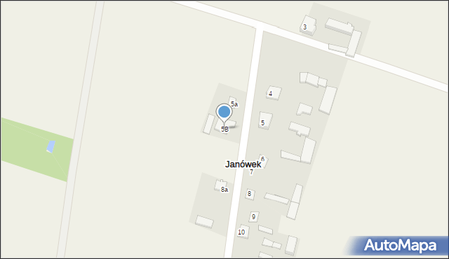 Janówek, Janówek, 5B, mapa Janówek