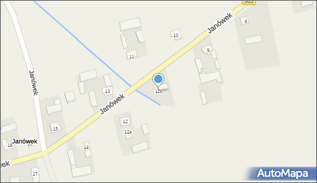 Janówek, Janówek, 12b, mapa Janówek