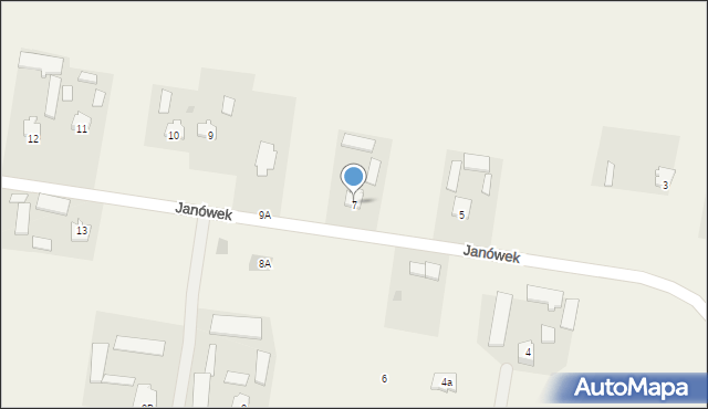 Janówek, Janówek, 7, mapa Janówek