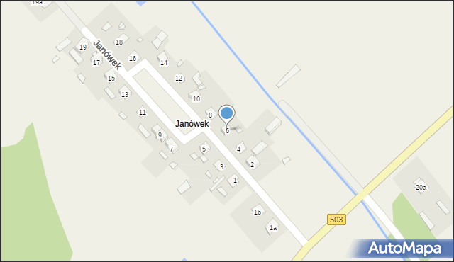 Janówek, Janówek, 6, mapa Janówek
