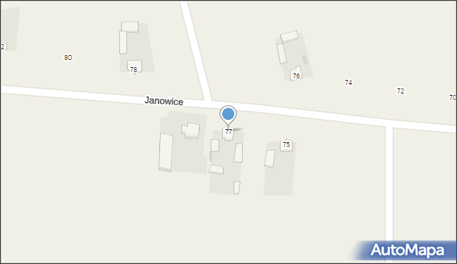 Janowice, Janowice, 77a, mapa Janowice