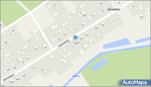 Janowice, Janowice, 33A, mapa Janowice
