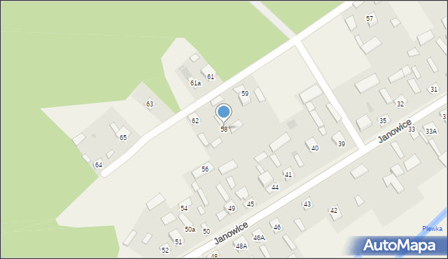 Janowice, Janowice, 58, mapa Janowice