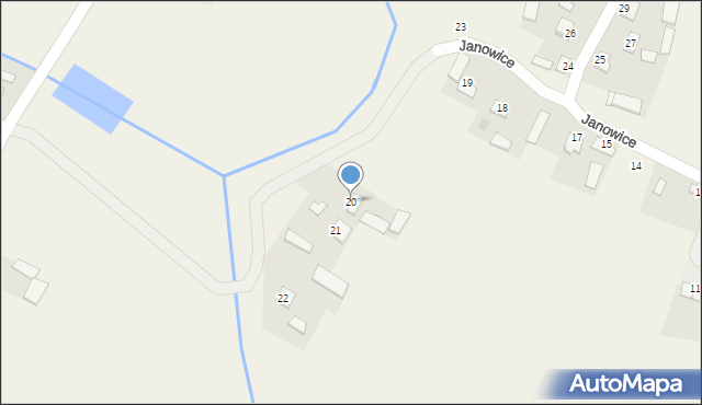 Janowice, Janowice, 20, mapa Janowice