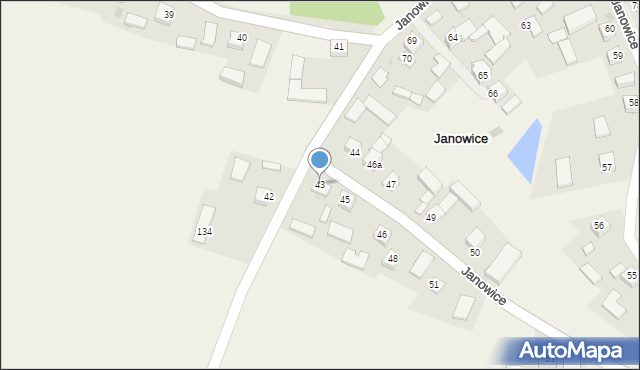 Janowice, Janowice, 43, mapa Janowice