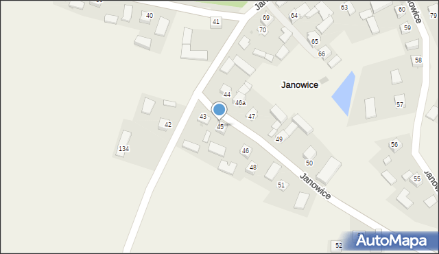 Janowice, Janowice, 45, mapa Janowice