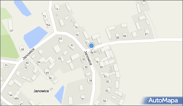 Janowice, Janowice, 78, mapa Janowice
