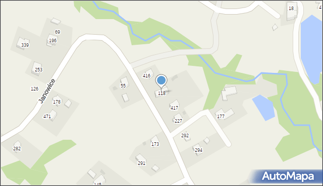 Janowice, Janowice, 118, mapa Janowice