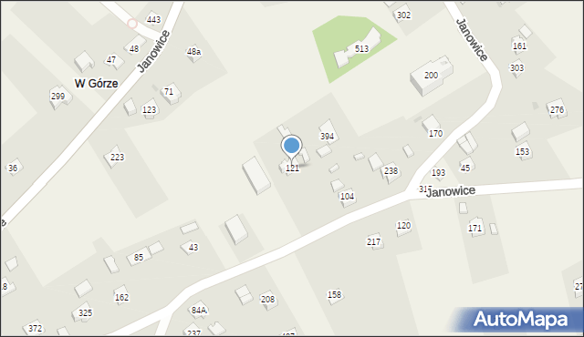 Janowice, Janowice, 121, mapa Janowice
