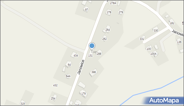 Janowice, Janowice, 131A, mapa Janowice