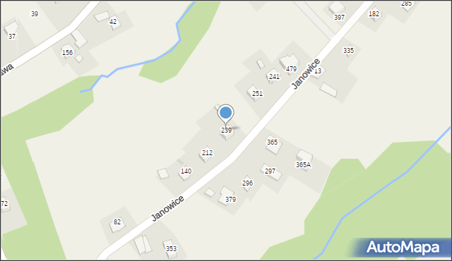 Janowice, Janowice, 239, mapa Janowice