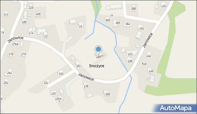 Janowice, Janowice, 249, mapa Janowice