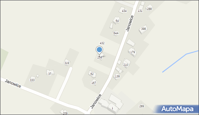 Janowice, Janowice, 254, mapa Janowice