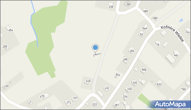 Janowice, Janowice, 277, mapa Janowice