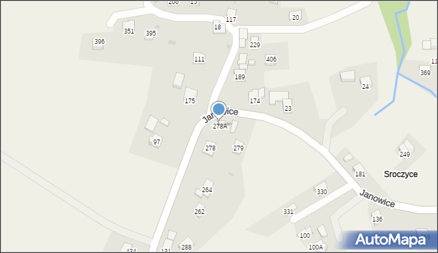 Janowice, Janowice, 278A, mapa Janowice