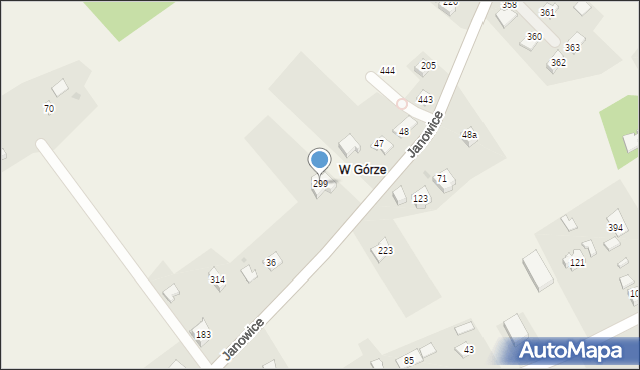 Janowice, Janowice, 299, mapa Janowice