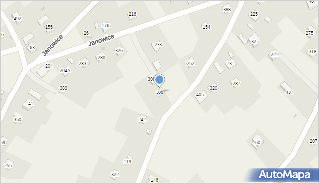 Janowice, Janowice, 308, mapa Janowice