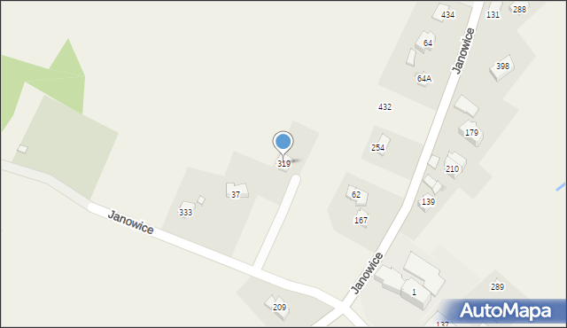 Janowice, Janowice, 319, mapa Janowice