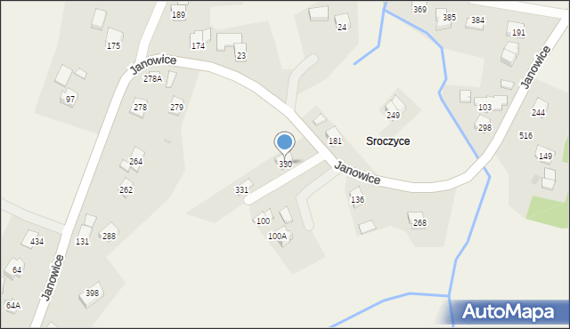 Janowice, Janowice, 330, mapa Janowice