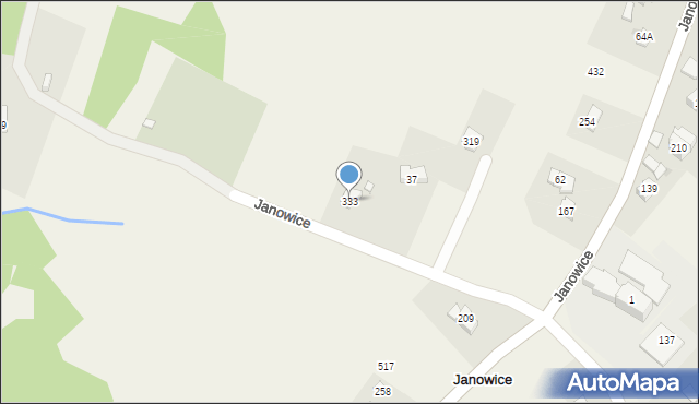 Janowice, Janowice, 333, mapa Janowice