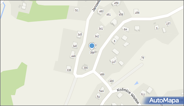 Janowice, Janowice, 344, mapa Janowice
