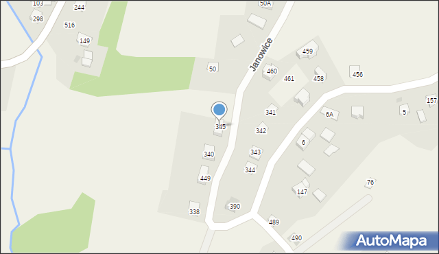 Janowice, Janowice, 345, mapa Janowice