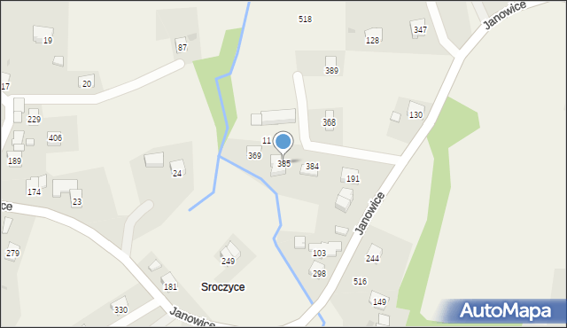 Janowice, Janowice, 385, mapa Janowice