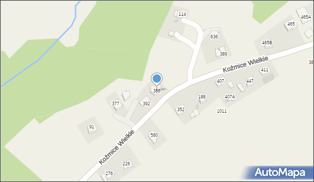 Janowice, Janowice, 386, mapa Janowice