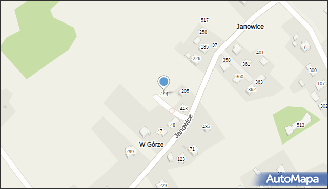 Janowice, Janowice, 444, mapa Janowice