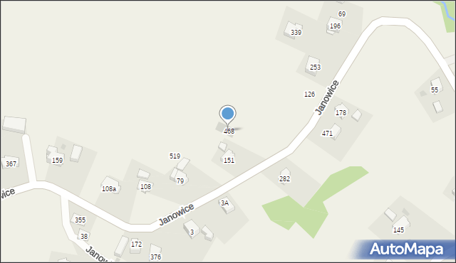 Janowice, Janowice, 468, mapa Janowice